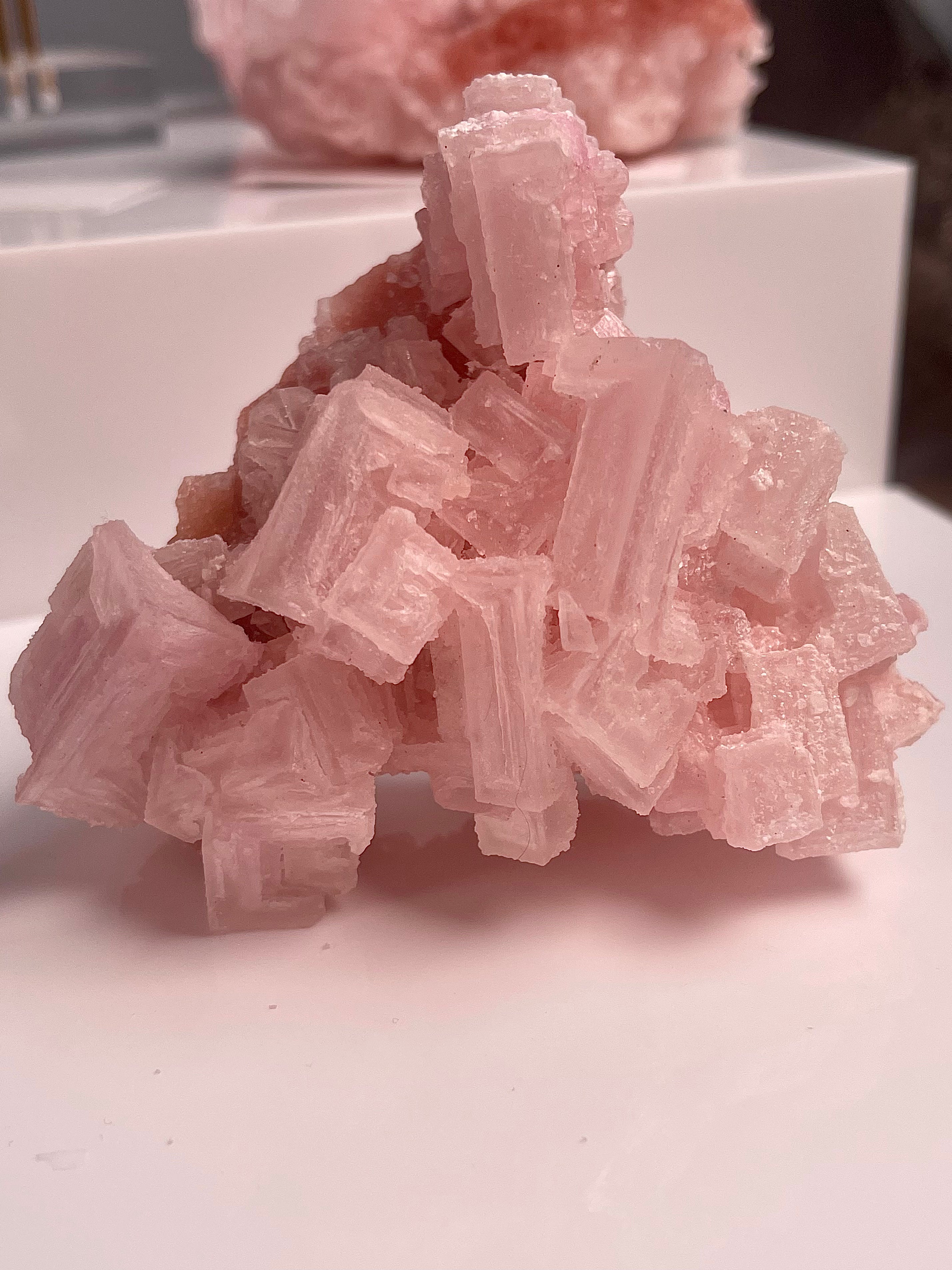 Self Standing Pink Halite with Portal | H5