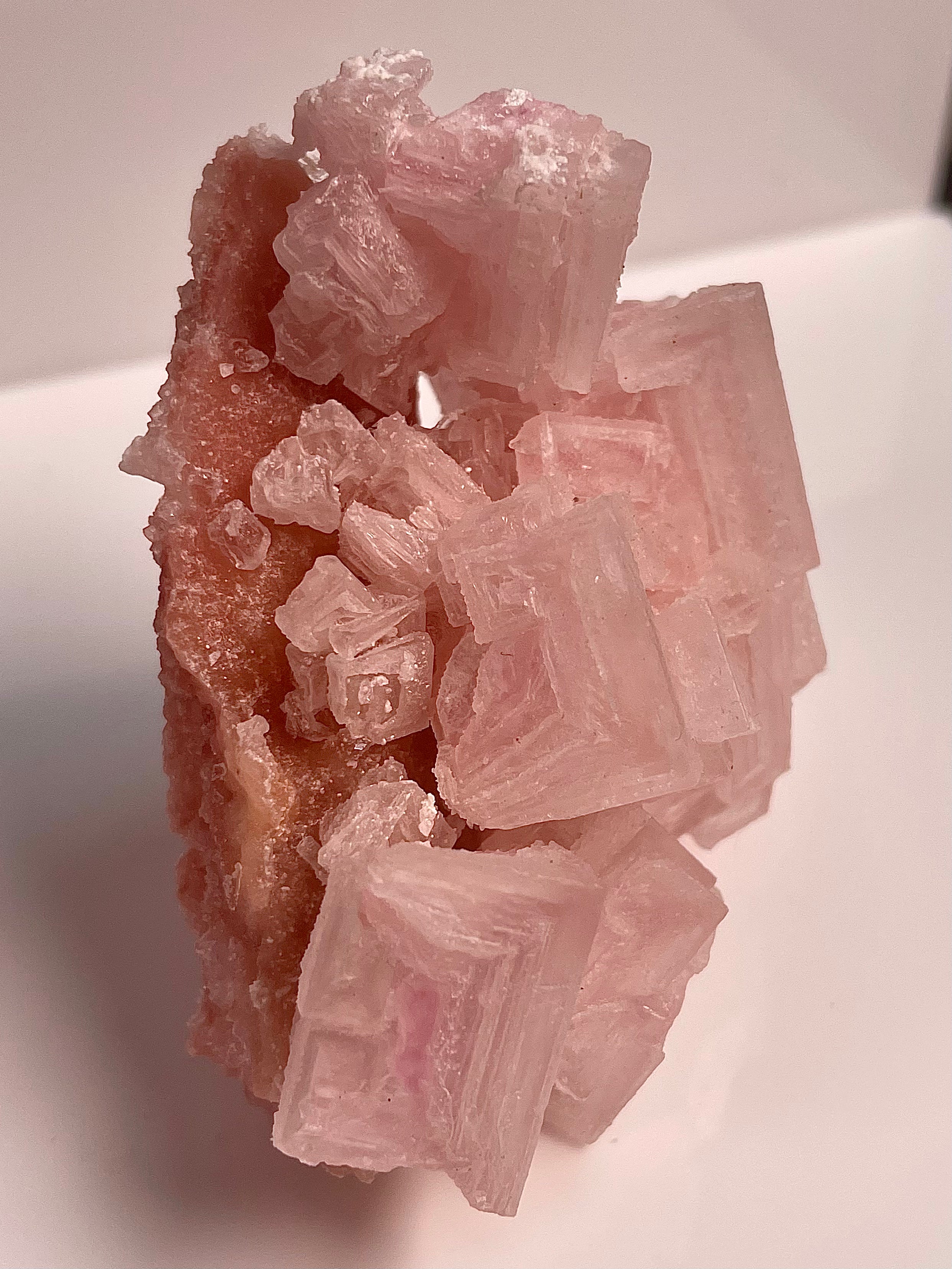 Self Standing Pink Halite with Portal | H5