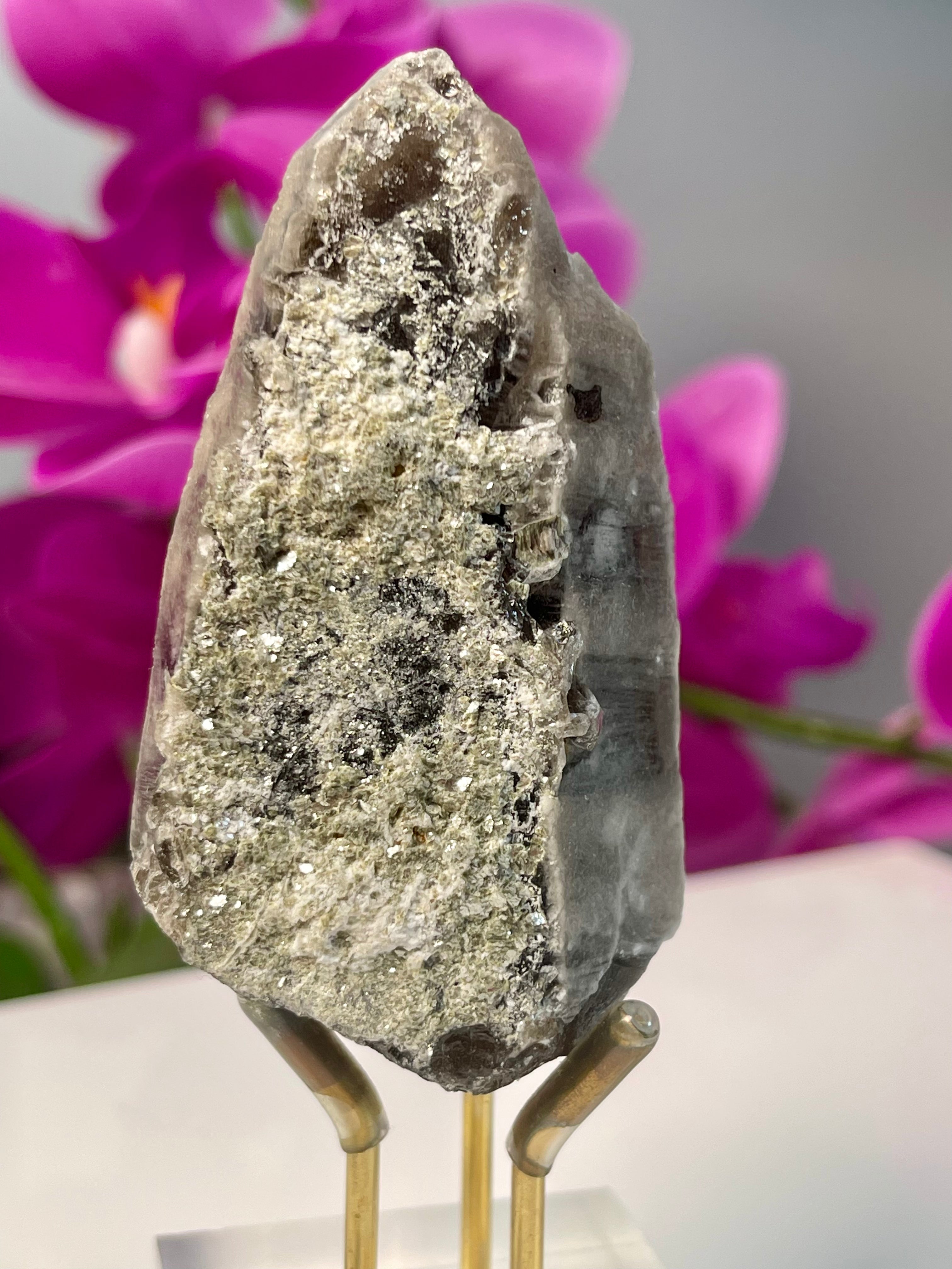 Morion Yin Yang Lemurian | Starbrary | Pearlescent | Mica | Y514