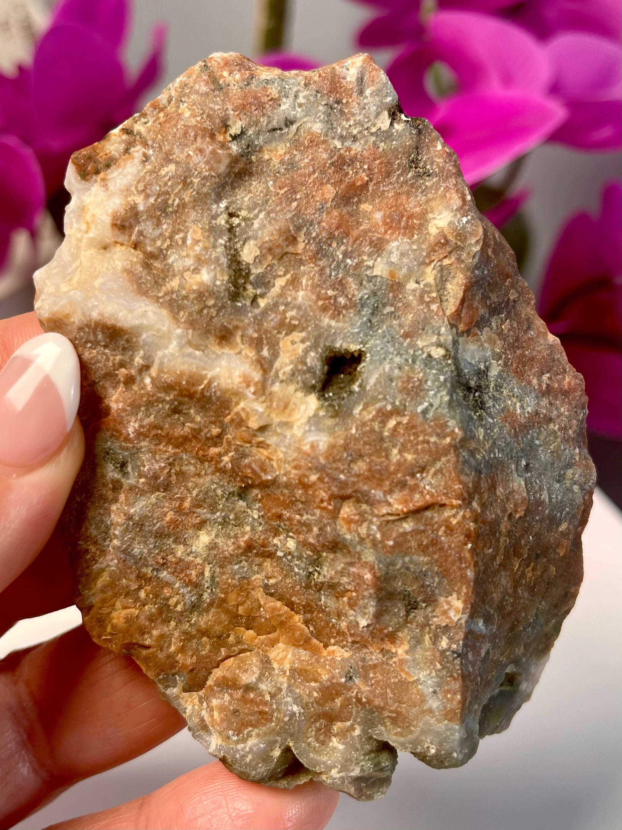 Raw Ocean Jasper Slab| Druse | OJ19
