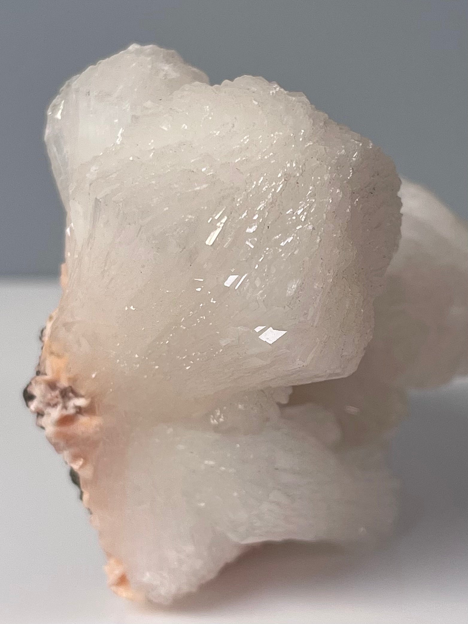 White Stilbite on Pink Heulandite | SH4