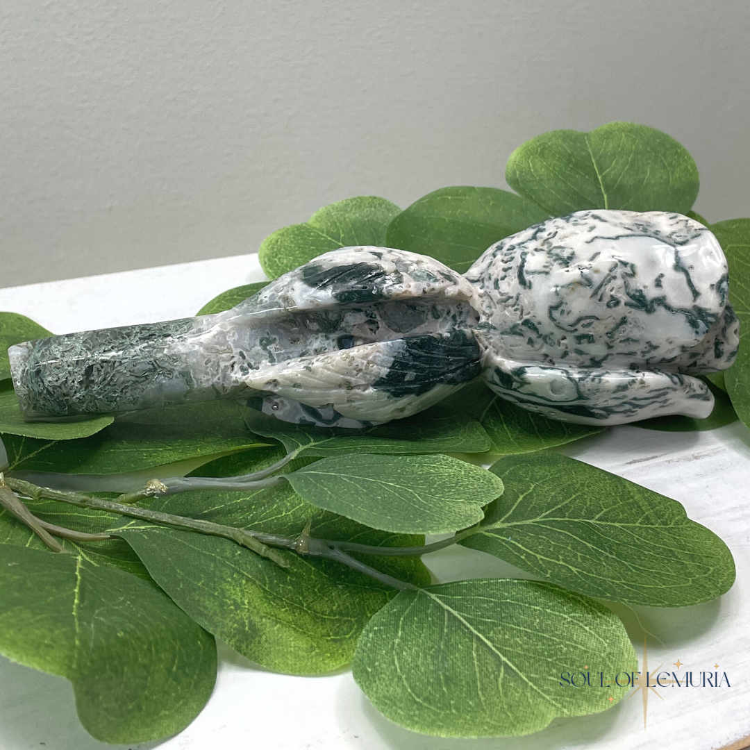 Moss Agate Garden Rose