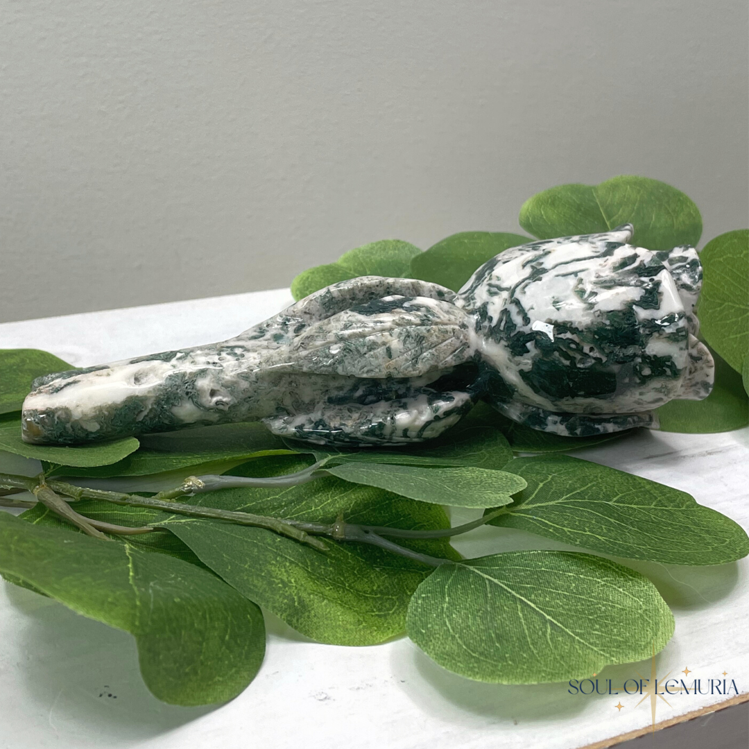 Moss Agate Garden Rose