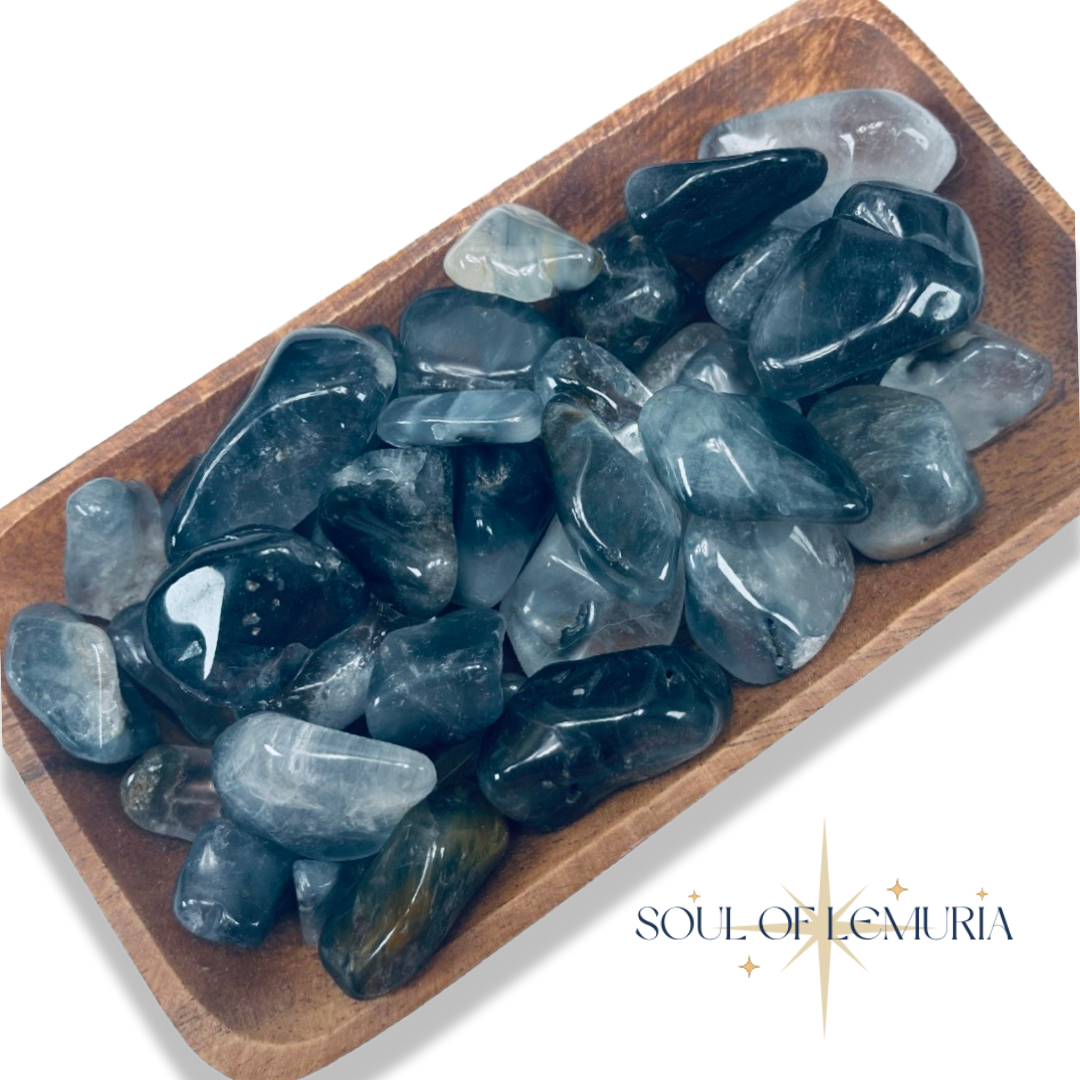 Blue Tara Tumbles (Rare) | Clarity, Cleansing, Healing, Wisdom