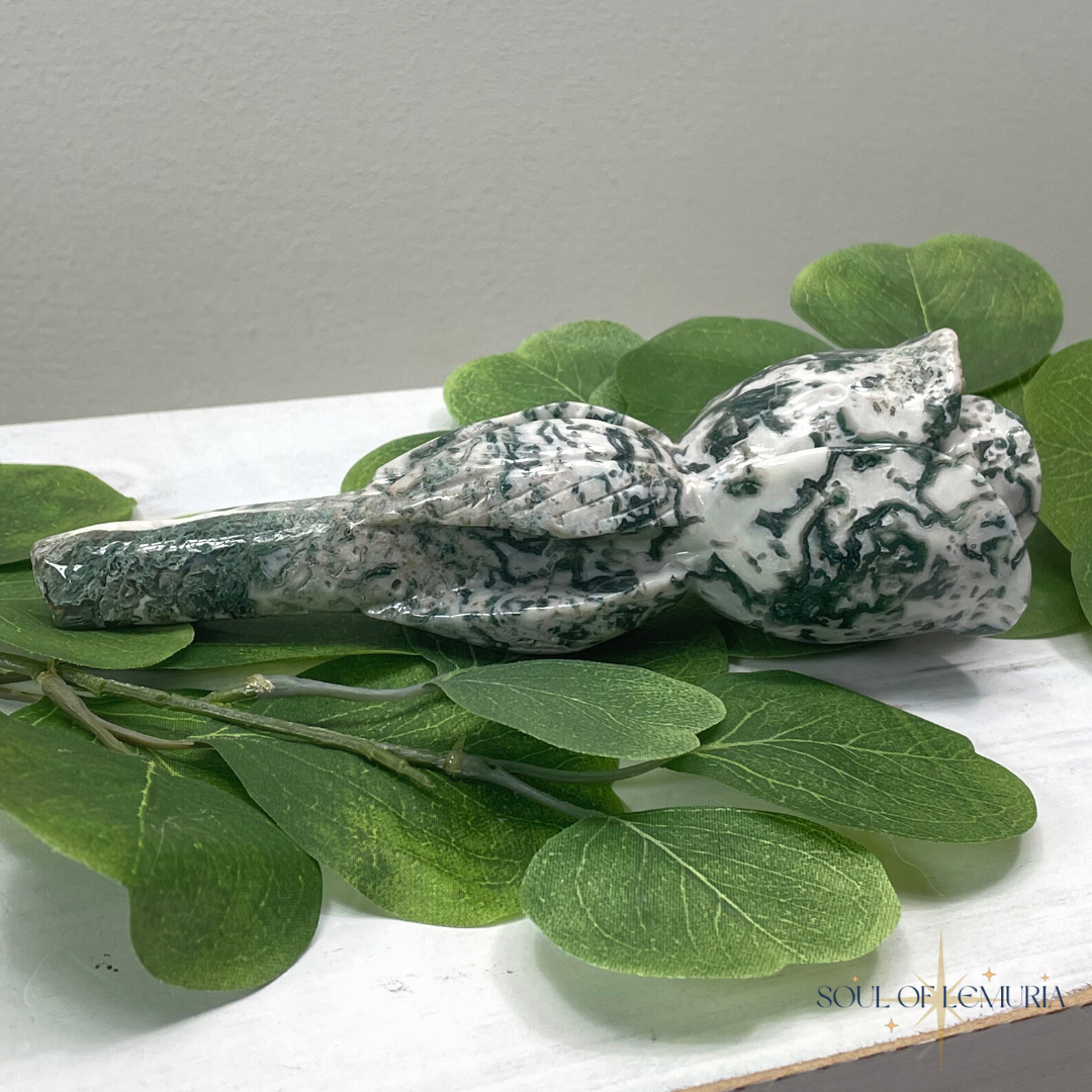 Moss Agate Garden Rose