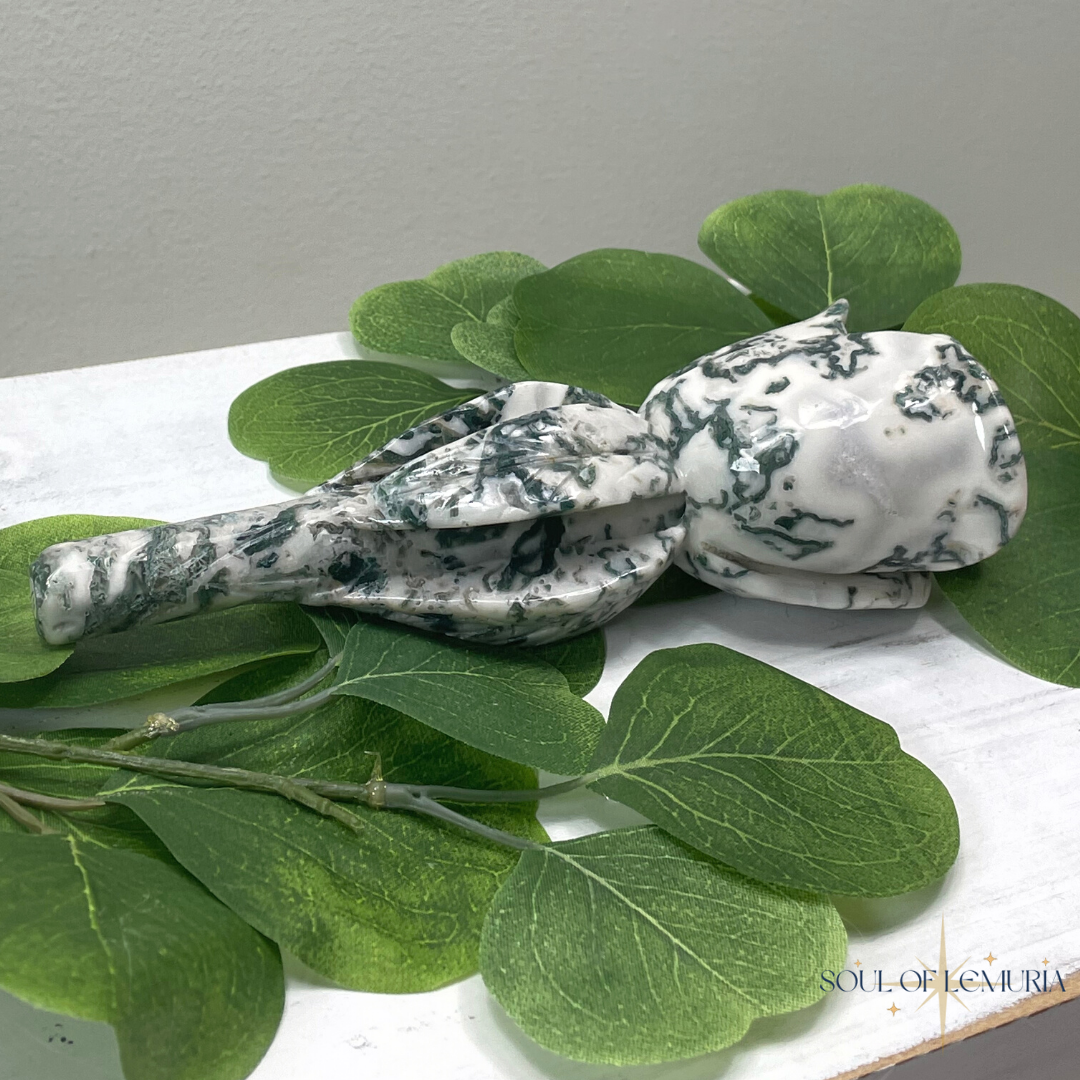 Moss Agate Garden Rose