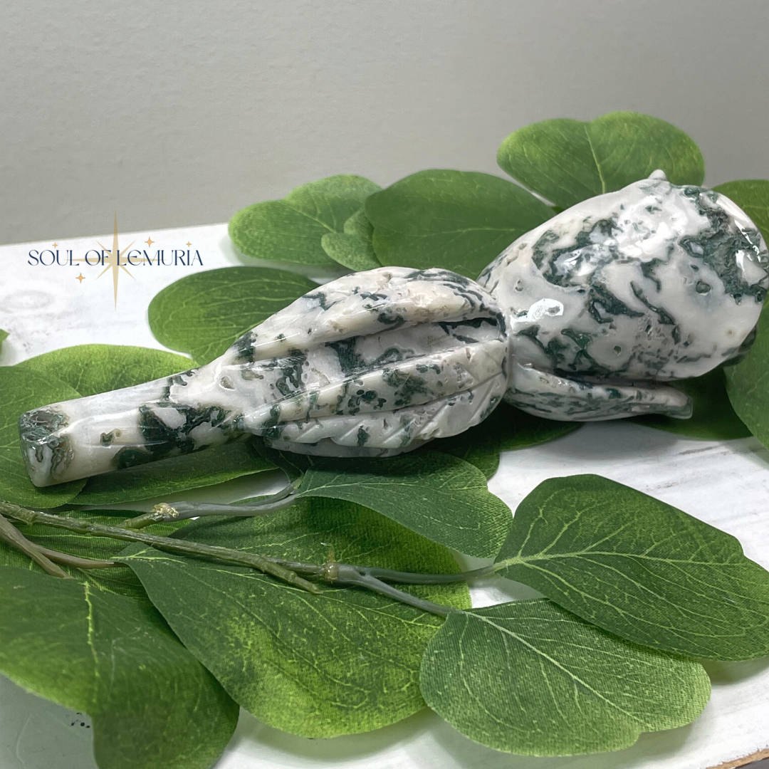 Moss Agate Garden Rose