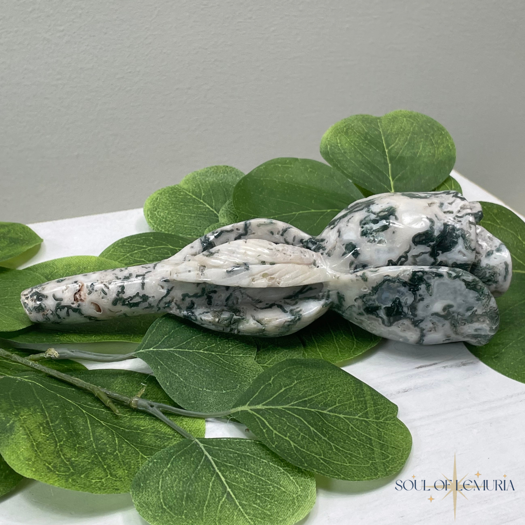 Moss Agate Garden Rose