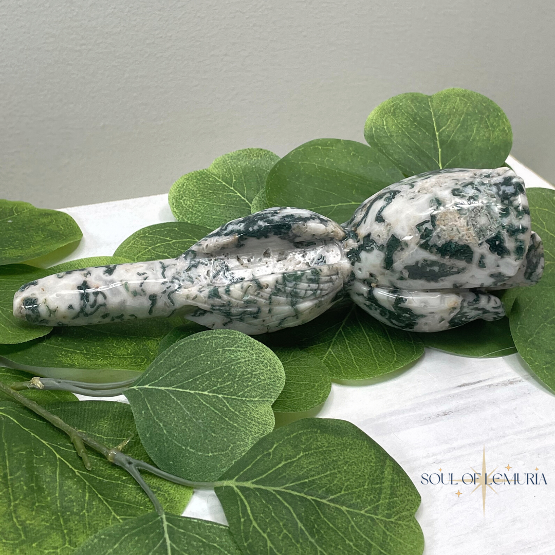 Moss Agate Garden Rose