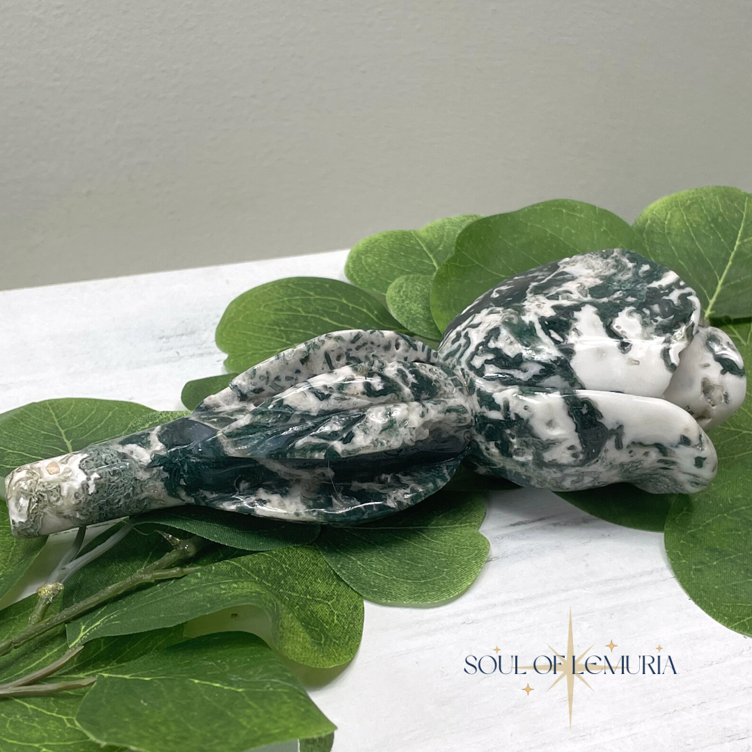 Moss Agate Garden Rose