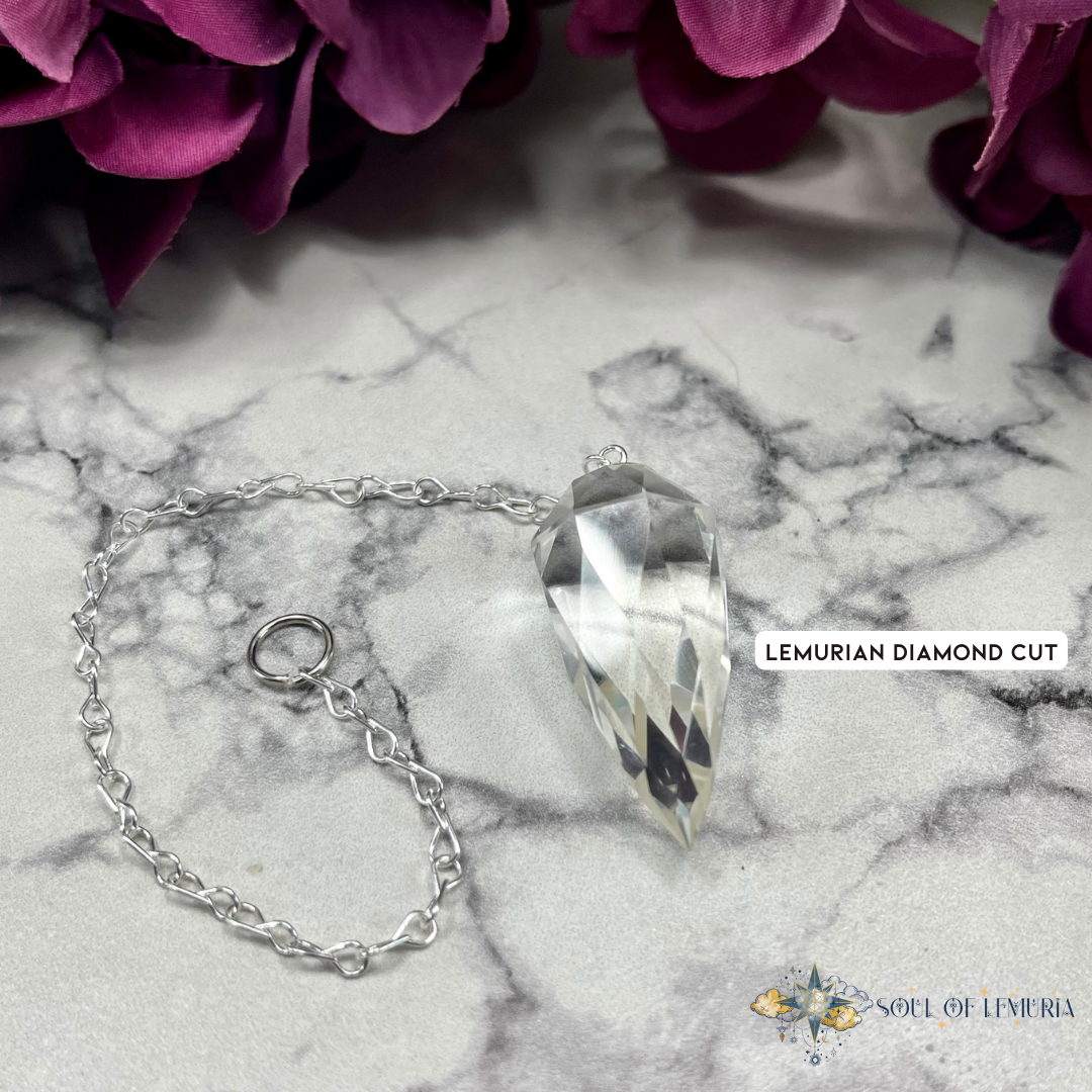 Lemurian Gem Cut Pendulum's