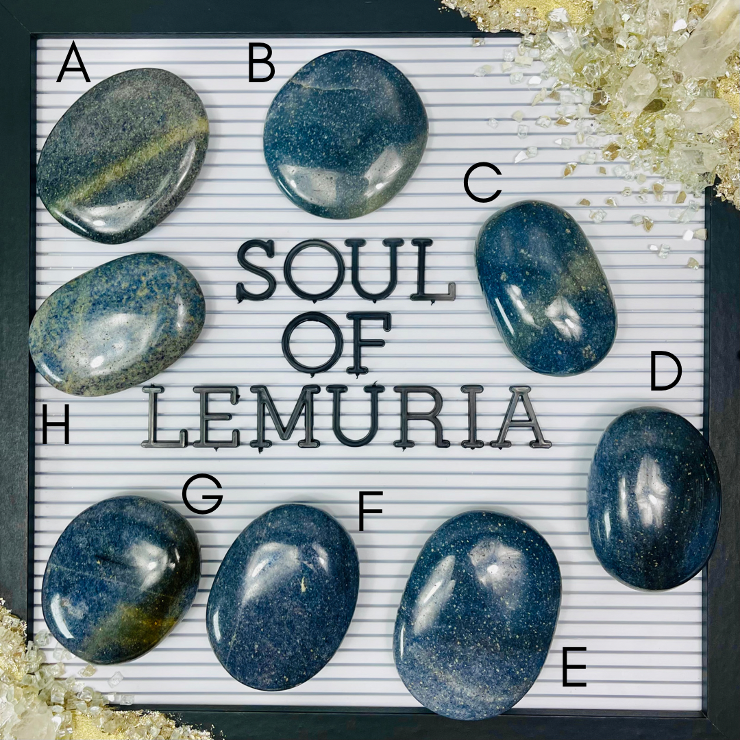 Large Lazulite Palm Stones | Wisdom