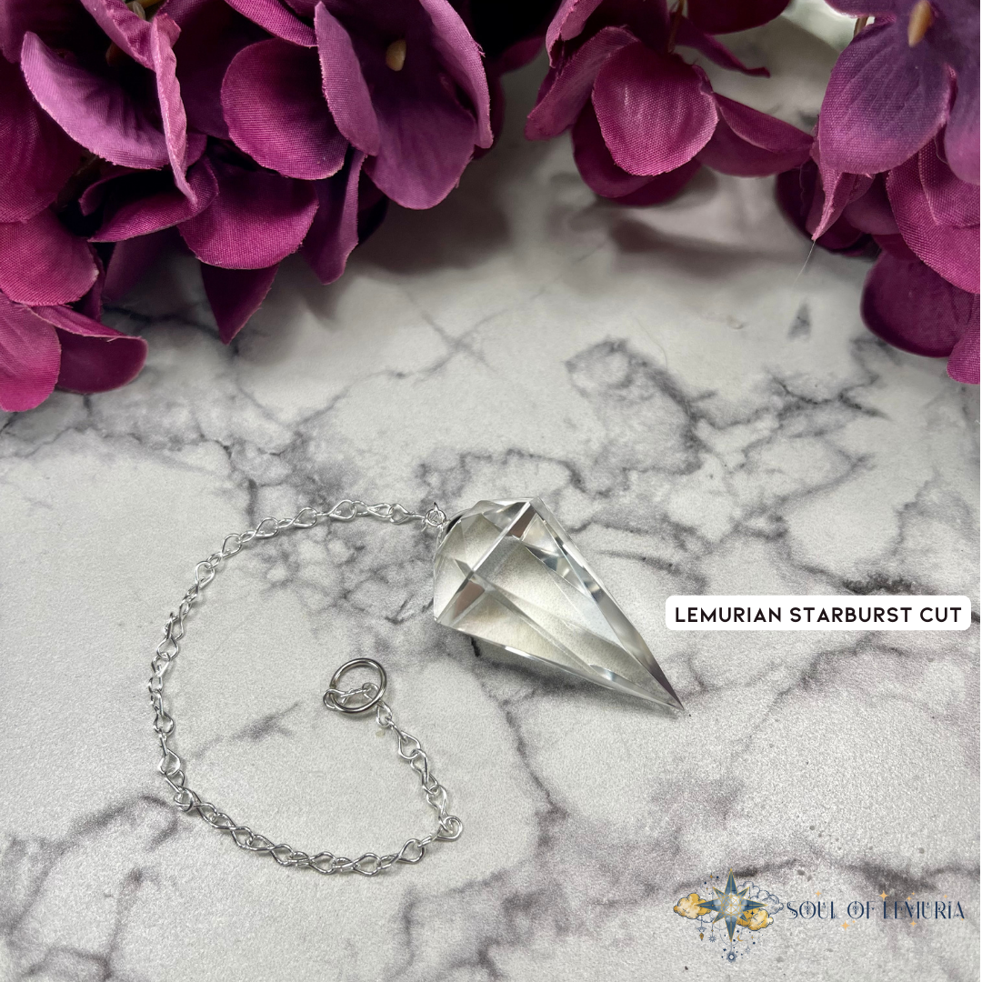 Lemurian Gem Cut Pendulum's