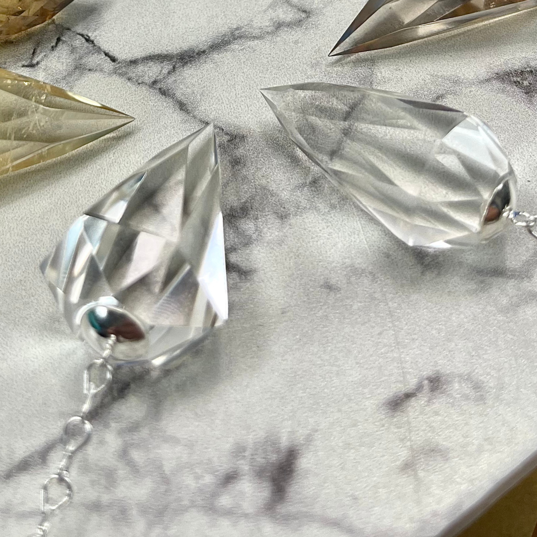 Lemurian Gem Cut Pendulum's