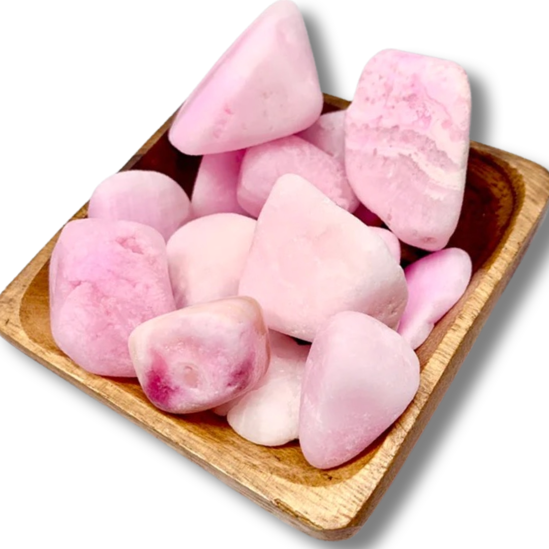 Pink Aragonite XL Tumbles | Patience
