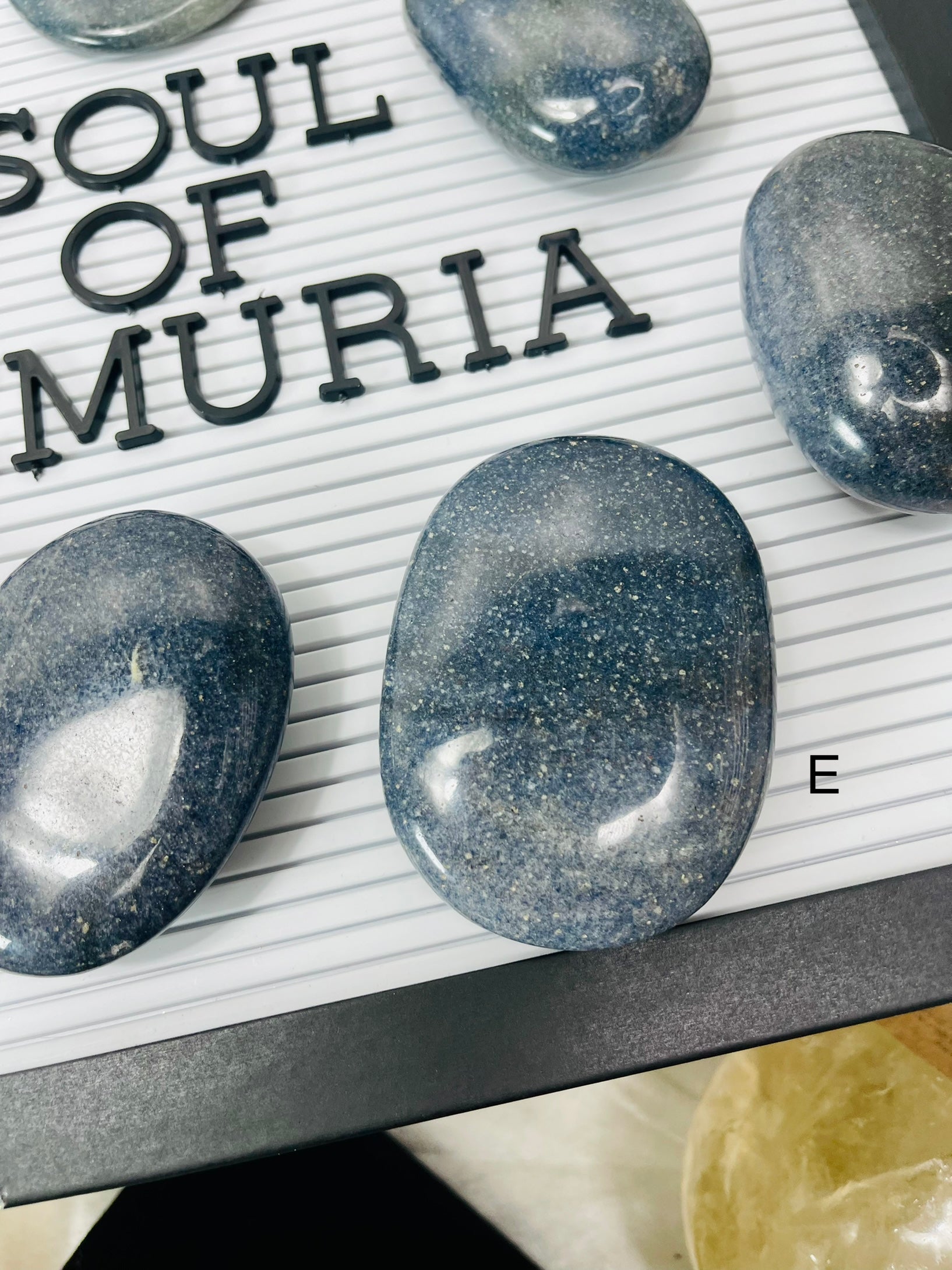 Large Lazulite Palm Stones | Wisdom