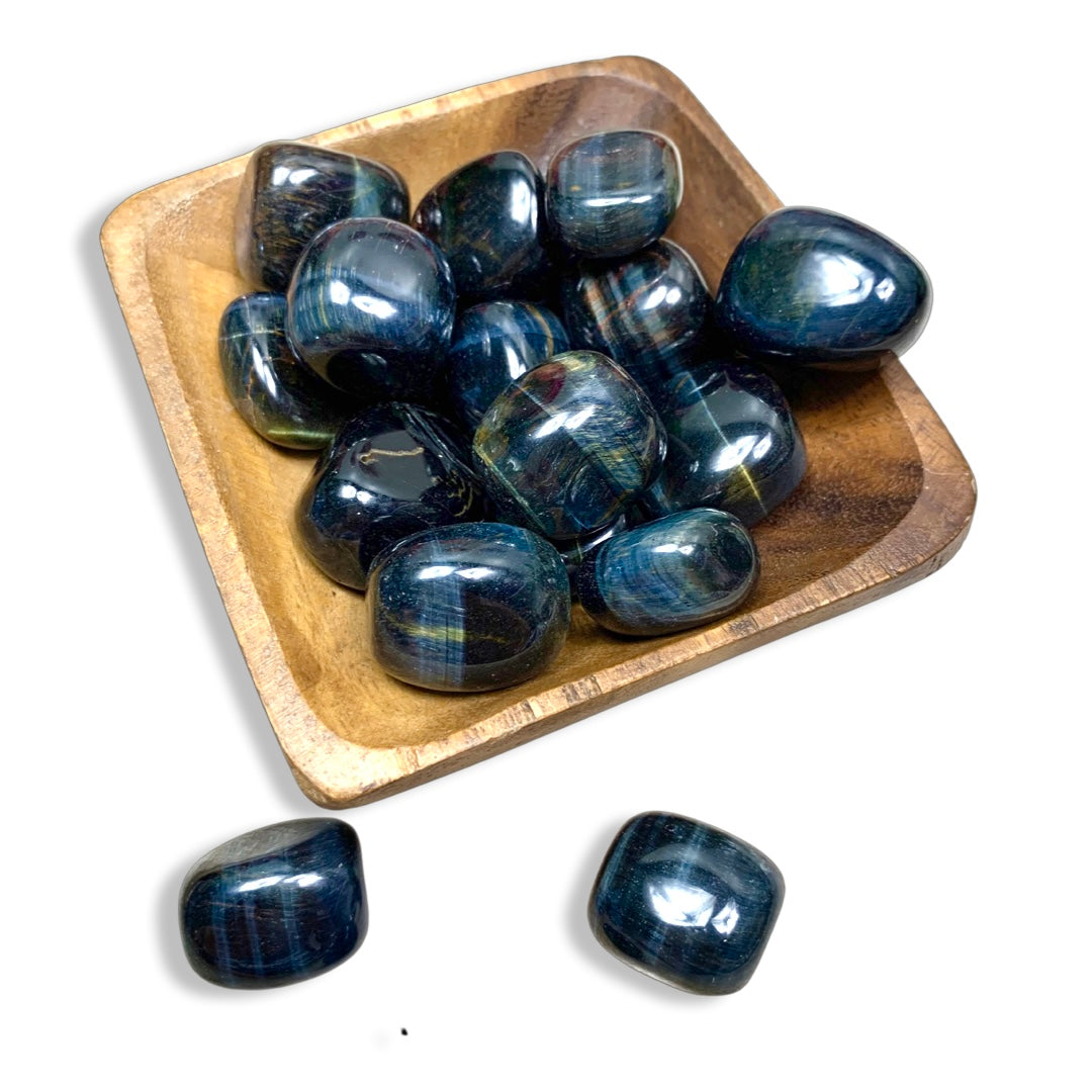 Blue Tigers Eye Tumbles (Rare) | Strength