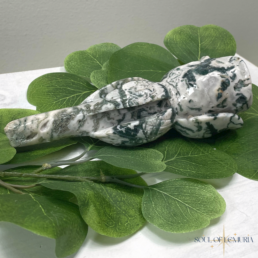 Moss Agate Garden Rose