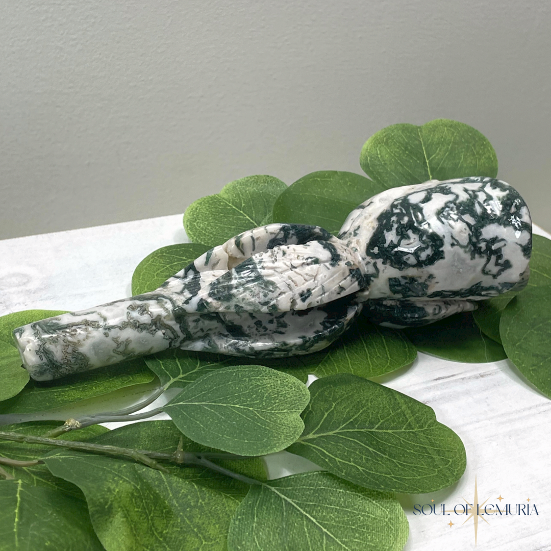 Moss Agate Garden Rose