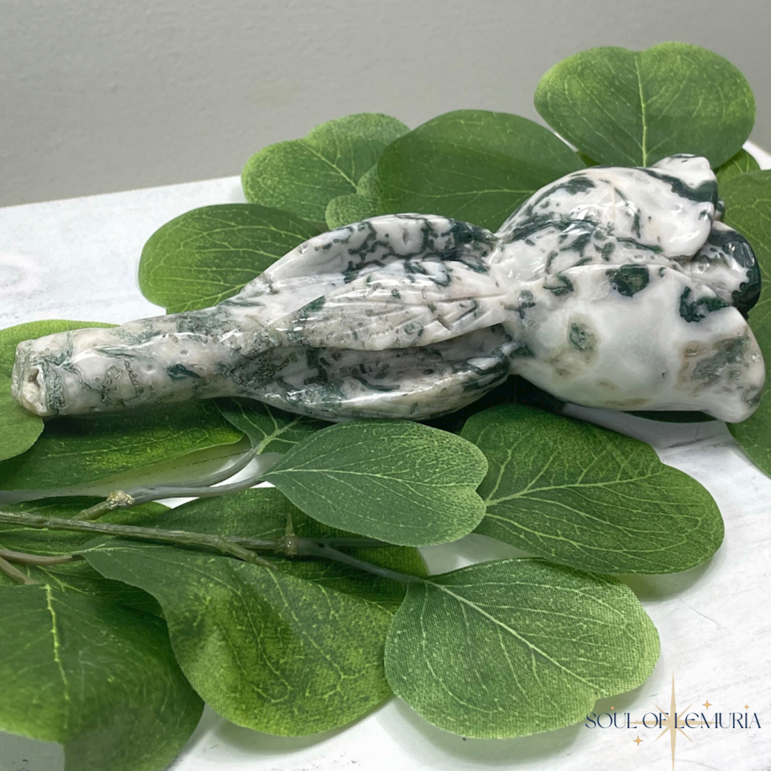 Moss Agate Garden Rose