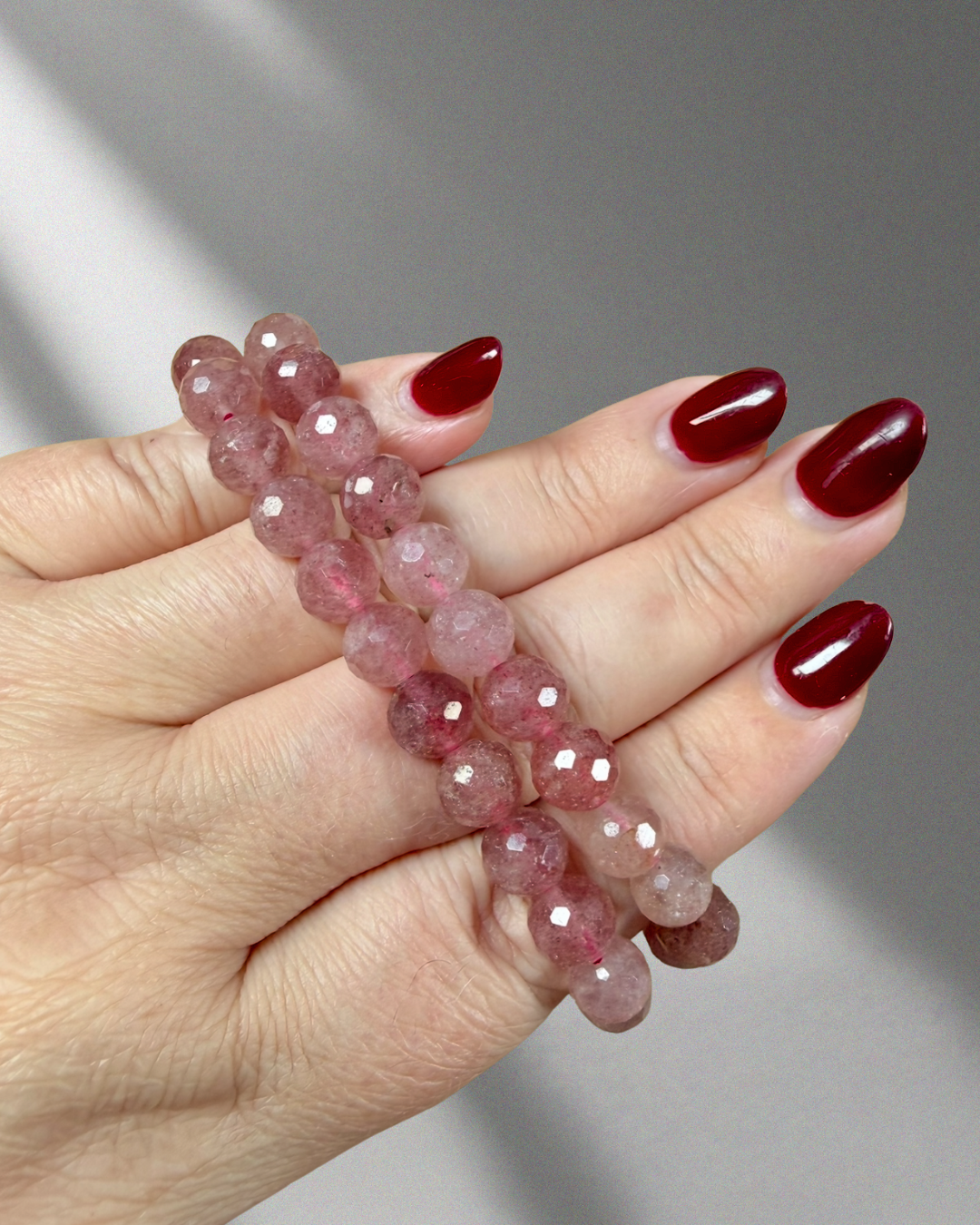 Red Aventurine (Strawberry Quartz) Faceted | 9mm