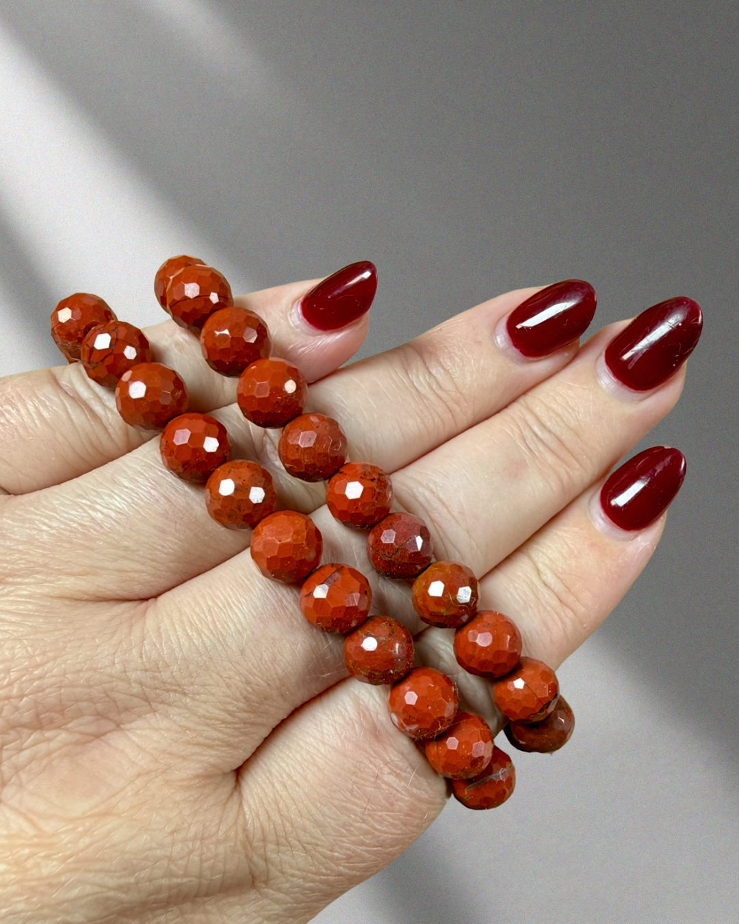 Red Jasper Faceted | 9mm