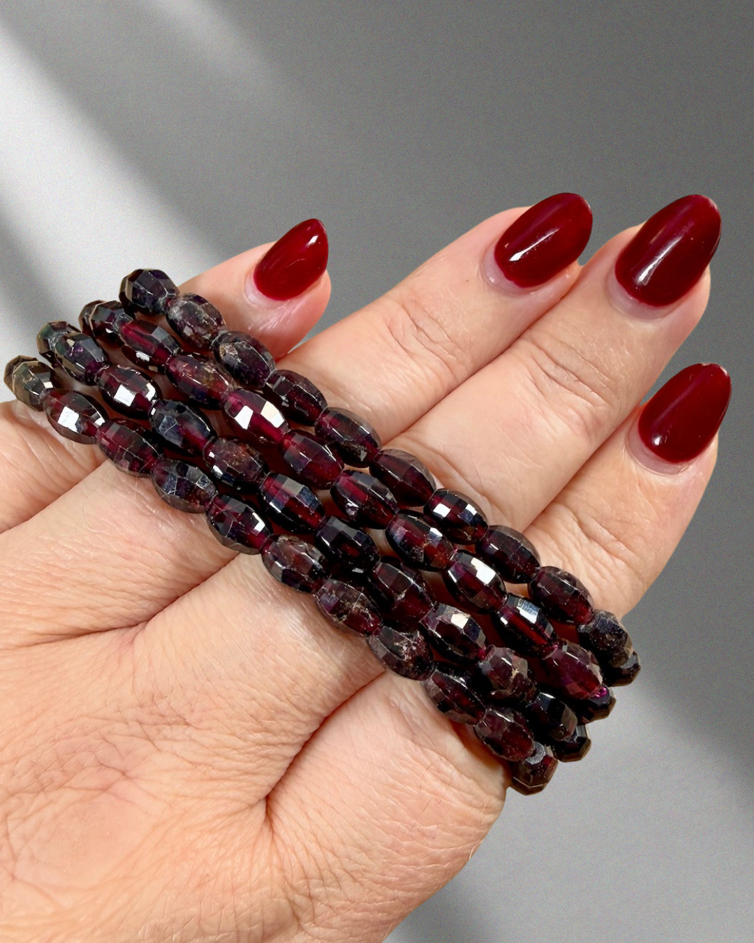 Garnet Fancy Beads | 6mm