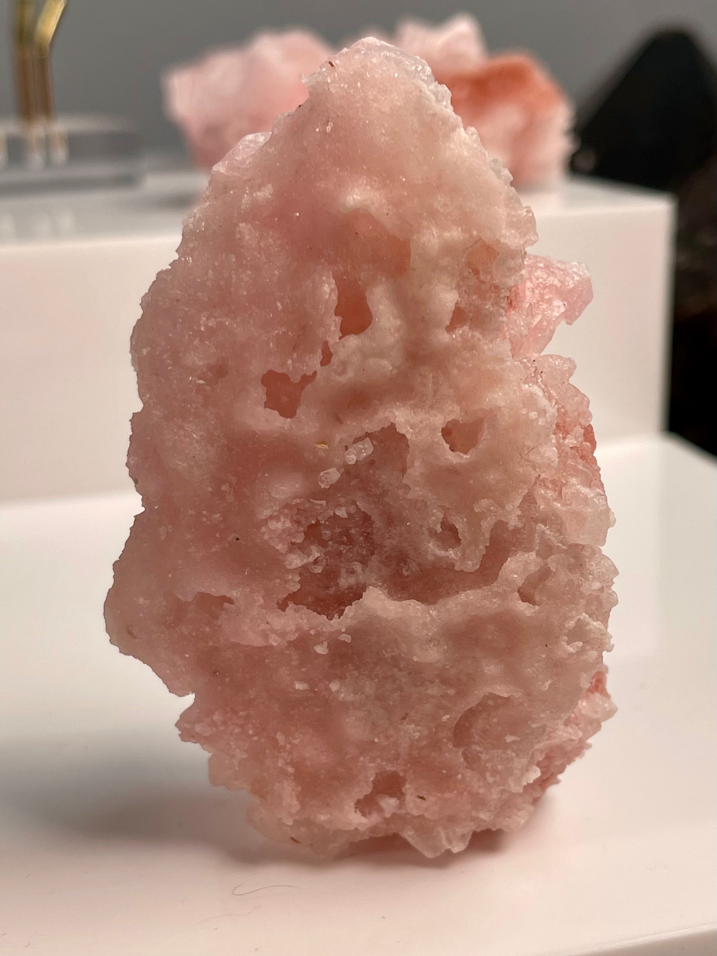 Self Standing Pink Halite with Portal | H4