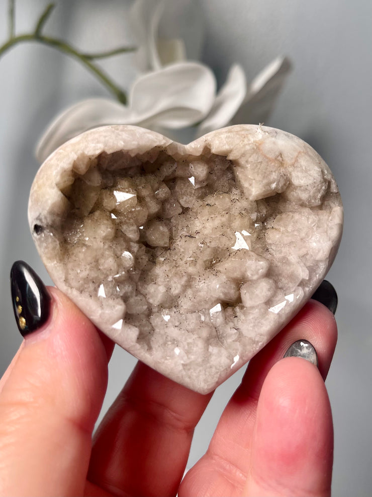 Geode Heart with Dendrite | H8