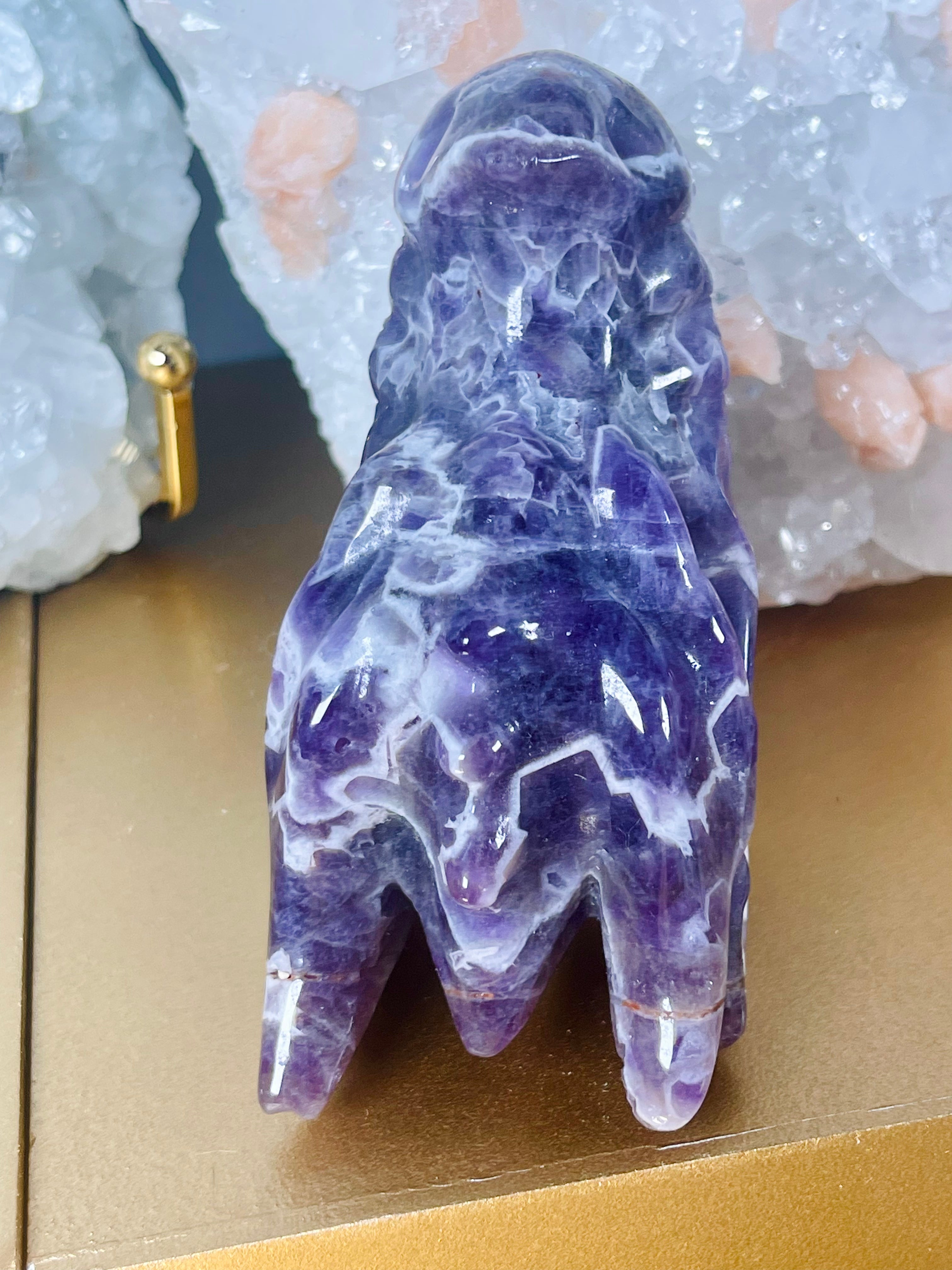 Chevron Amethyst Dragon Skull | CAD2