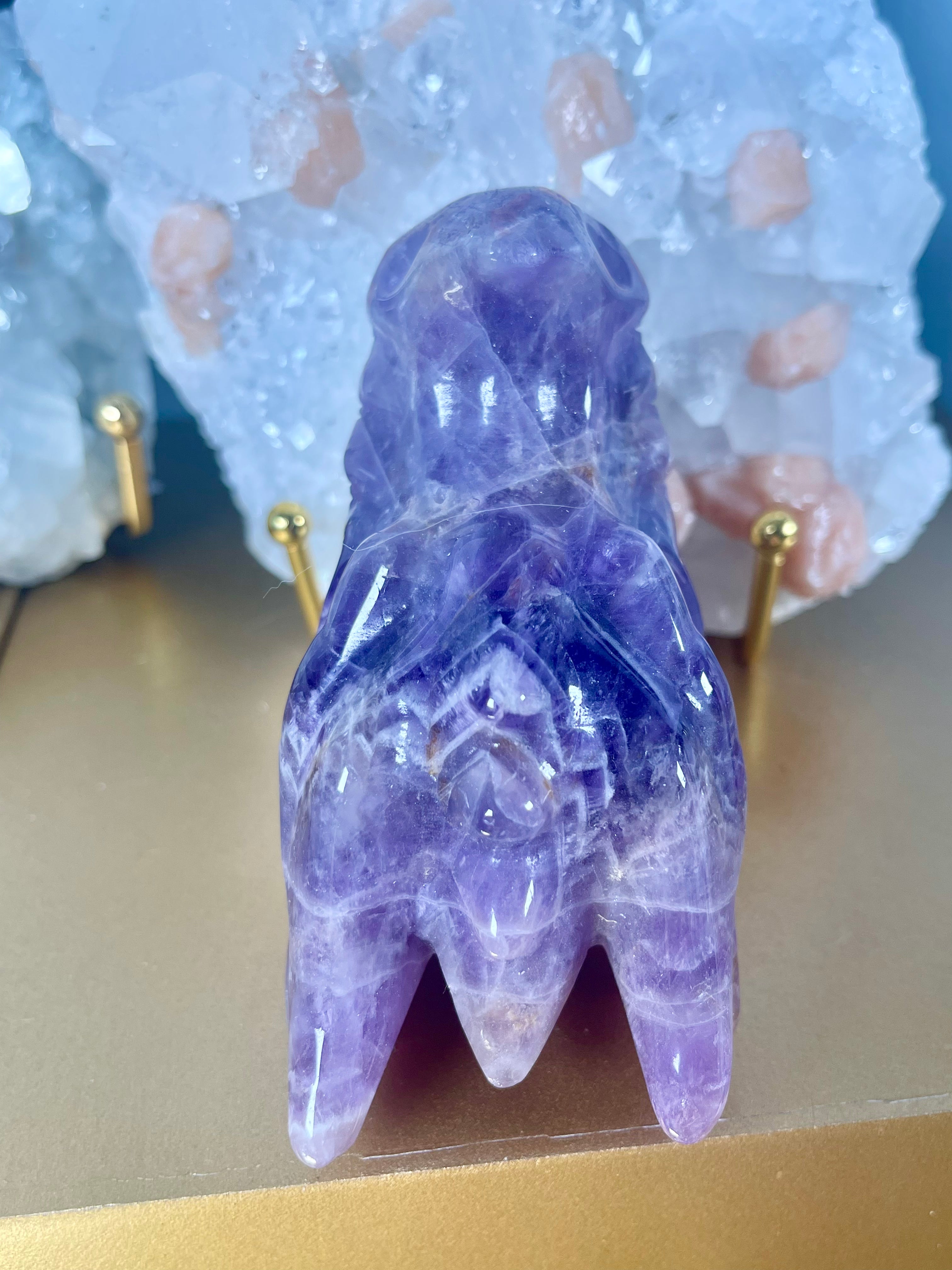 Chevron Amethyst Dragon Skull | CAD5