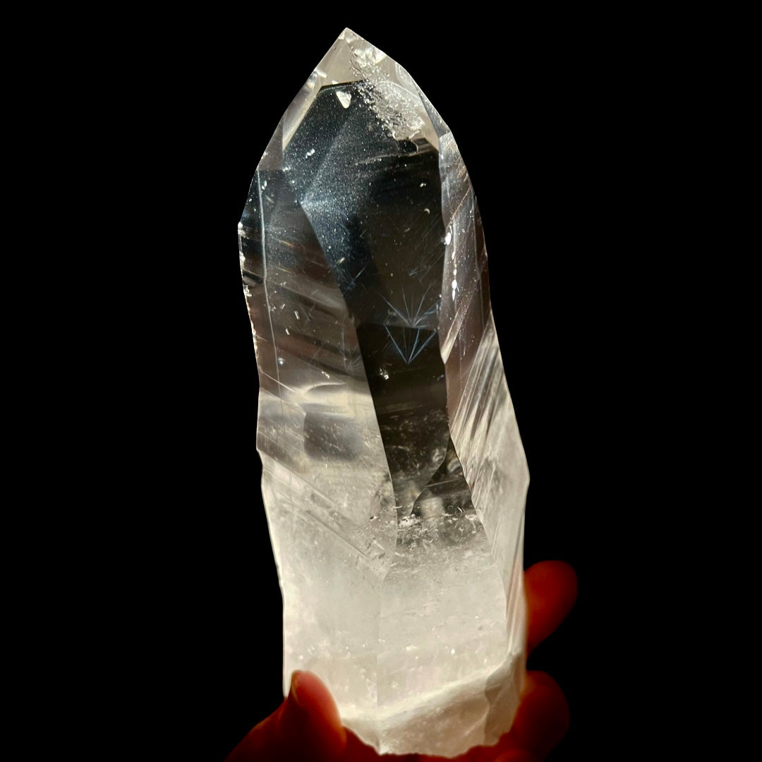 Blue Needle Lemurian | Rare 8 Sided Face | Master Grounder | 01