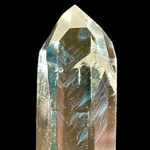 Blue Needle Lemurian | 7 Sided Faceted Channelling Crystal | 05