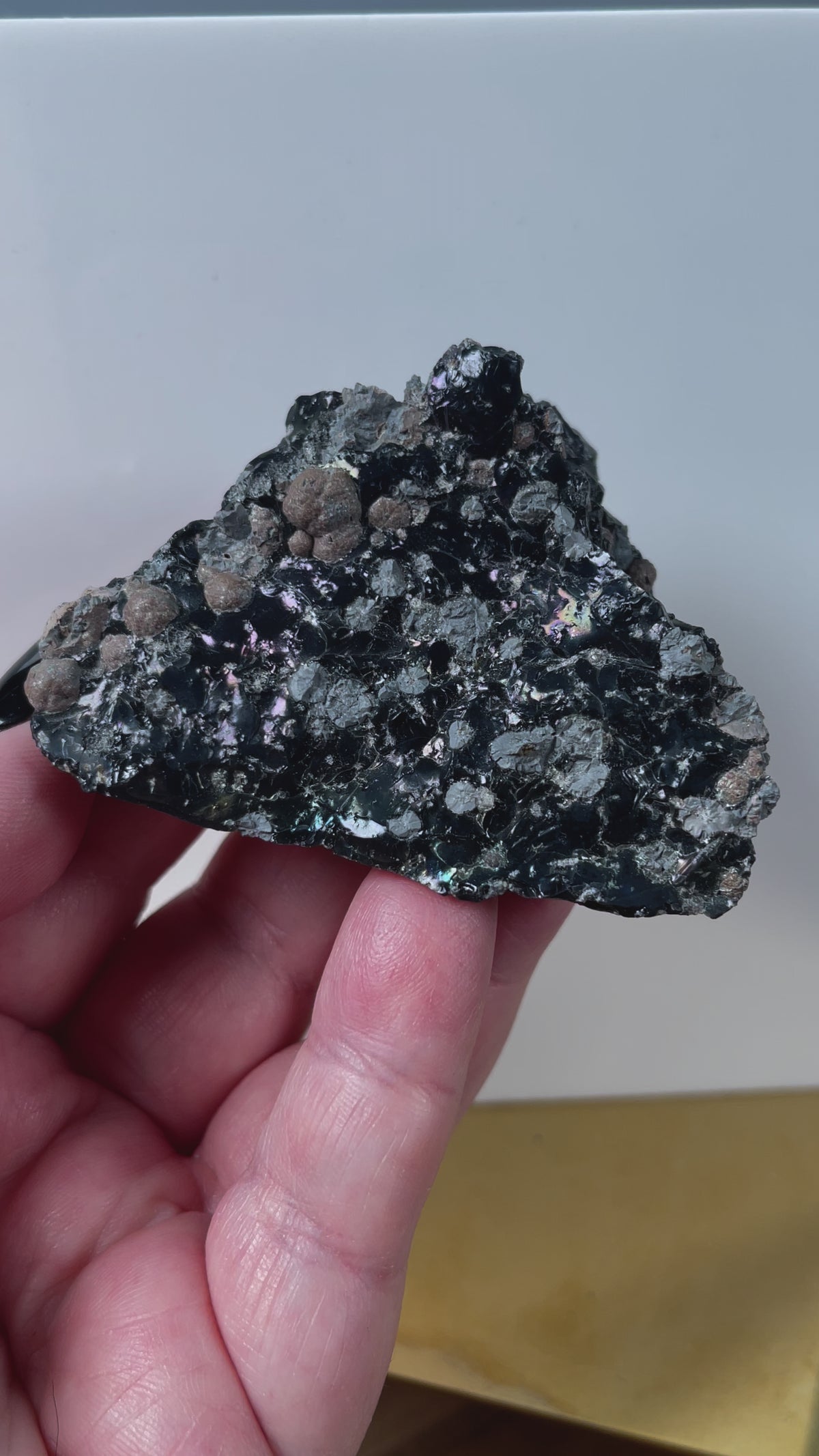 Large | Rainbow Snowflake Obsidian | R1