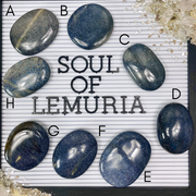 Large Lazulite Palm Stones | Wisdom