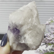 Mother and Child White Capped Amethyst